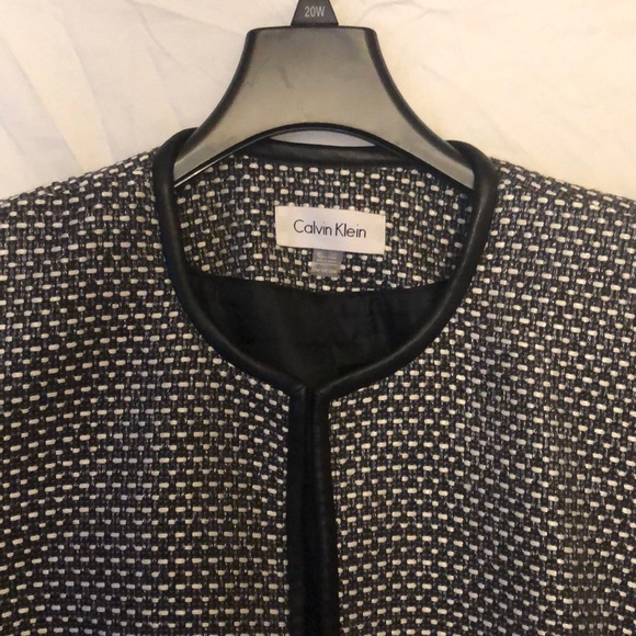 Calvin Klein Jackets & Blazers - Brand New Calvin Klein open front jacket with hook & eye top closure!
